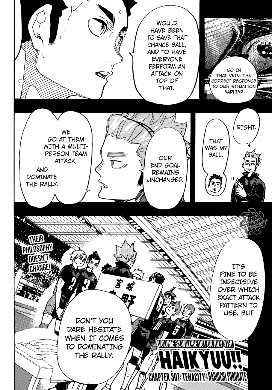 Haikyuu!!, Chapter 307 image 03